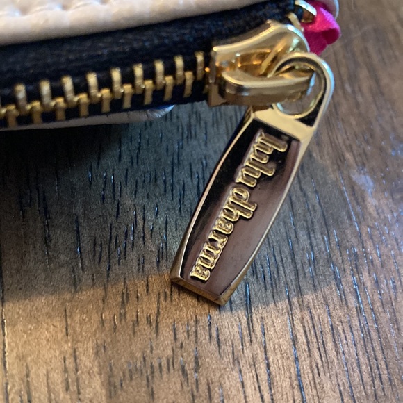 Lulu Dharma fold over clutch ~ color block blue and grayish tan - Picture 3 of 12